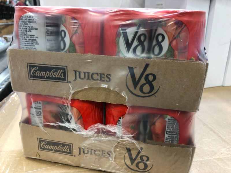 Photo 1 of  V8 Spicy Hot Vegetable Juice 5.5oz  48 Count
Exp---SEP-2021