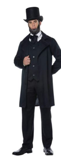 Photo 1 of Adult Abraham Lincoln Costume- size large 
