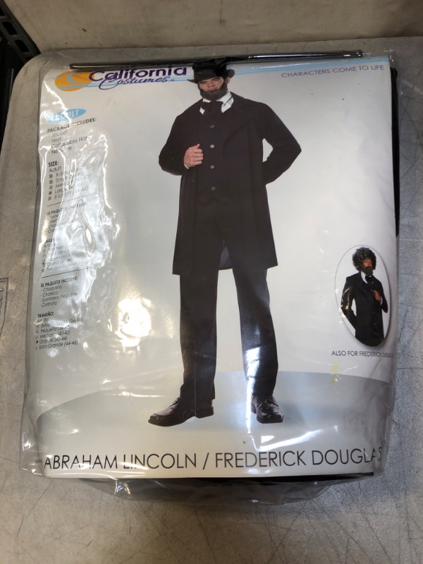 Photo 2 of Adult Abraham Lincoln Costume- size large 
