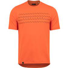 Photo 1 of PEARL iZUMi Midland Tee 17122104 - sunset orange links SIZE MEDIUM(SECURITY TAG ON ITEM)