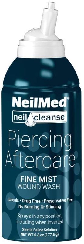 Photo 1 of NeilMed NeilCleanse Piercing Aftercare, Fine Mist 177mL
