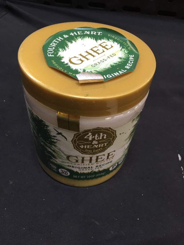 Photo 2 of 4th & Heart Original Grass-Fed Ghee, Keto, Pasture Raised, Non-GMO, Lactose Free, Certified Paleo -16 Ounce
