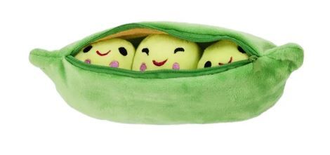 Photo 1 of Edamame Plush 3 Hidden Emoji Peas In a Pod Toy Plushies For Kids, Office & Fun

