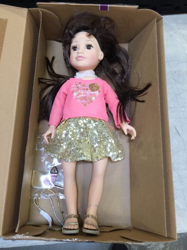 Photo 2 of Journey Girls 18-Inch Callie Hand Painted Doll with Brown Hair and Brown Eyes, Amazon Exclusive, by Just Play
