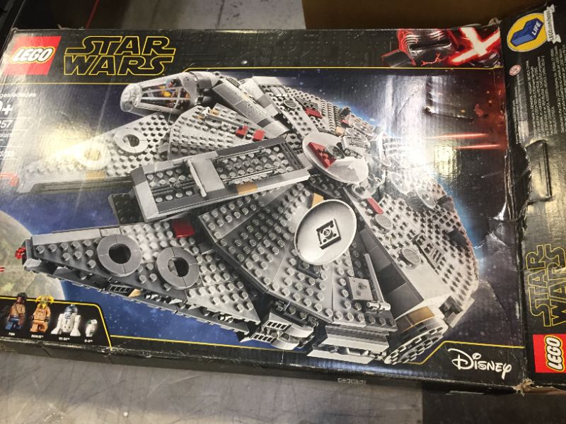 Photo 2 of LEGO Star Wars: The Rise of Skywalker Millennium Falcon 75257 Starship Model Building Kit and Minifigures (1,351 Pieces)