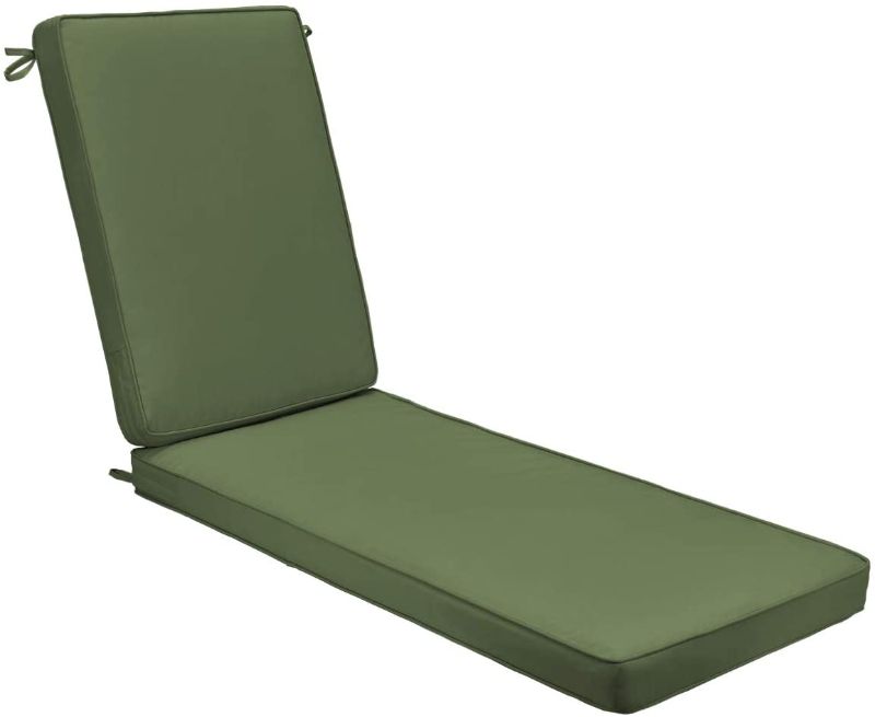 Photo 1 of AAAAAcessories Outdoor Chaise Lounge Cushion,80 x 26 x 3 Inch, Green
