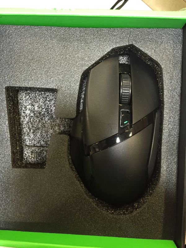 Photo 2 of Razer Basilisk Ultimate Hyperspeed Wireless Gaming Mouse w/ Charging Dock: Fastest Gaming Mouse Switch - 20K DPI Optical Sensor - Chroma RGB - 11 Programmable Buttons - 100 Hr Battery - Classic Black
