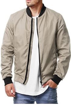 Photo 1 of COOFANDY Men Bomber Jacket Lightweight Casual Softshell Flight Windbreaker Coat M
