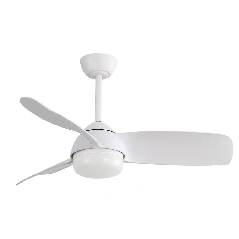 Photo 1 of 42 in. Integrated LED Indoor White Smart Ceiling Fan