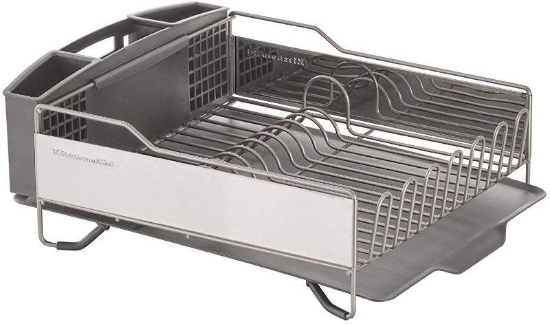 Photo 1 of KitchenAid Full Size Dish Rack, Light Grey
