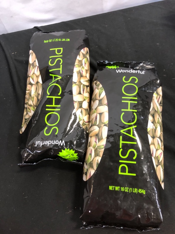 Photo 2 of 2 pack - Wonderful Pistachios, Roasted and Salted, 16 Ounce Bag - bets by feb - 16 - 22 
