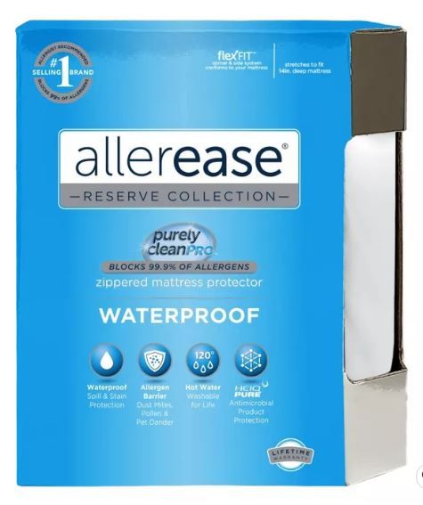 Photo 1 of Allergy Protection Waterproof Mattress Protector - AllerEase - SIZE KING 

