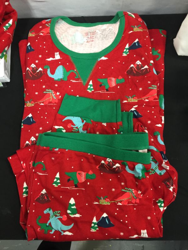 Photo 2 of Men's Holiday Dino Print Pajama Set - Wondershop™ Red SIZE XXL 