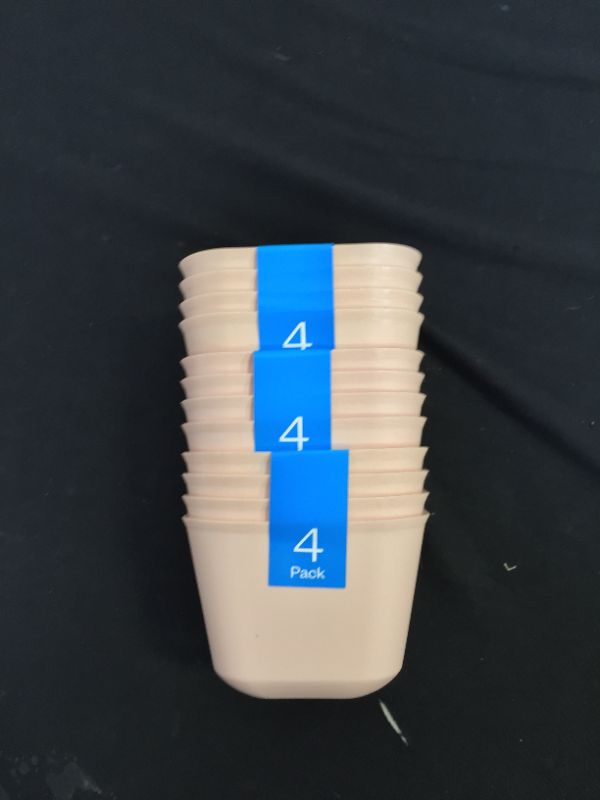 Photo 1 of 12pk Small Storage Trays Feather Peach - Room Essentials™
