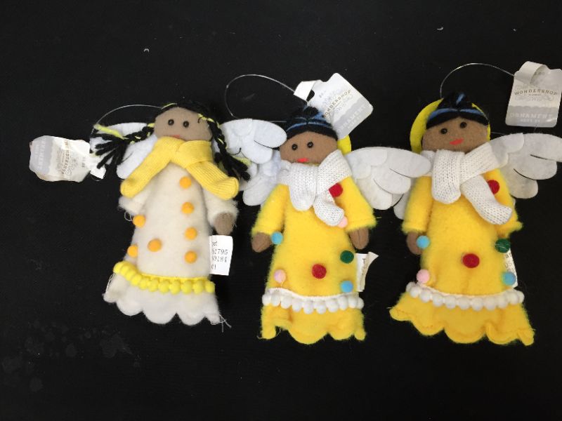 Photo 2 of 3 pack -  Angel Christmas Ornaments 