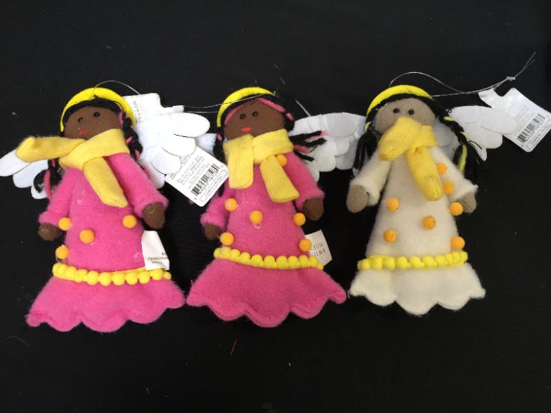 Photo 2 of 3 pack -  Angel Christmas Ornaments 