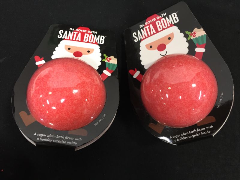 Photo 2 of 2 pack - Da Bomb Bath Fizzers Santa Bath Bomb - 7oz