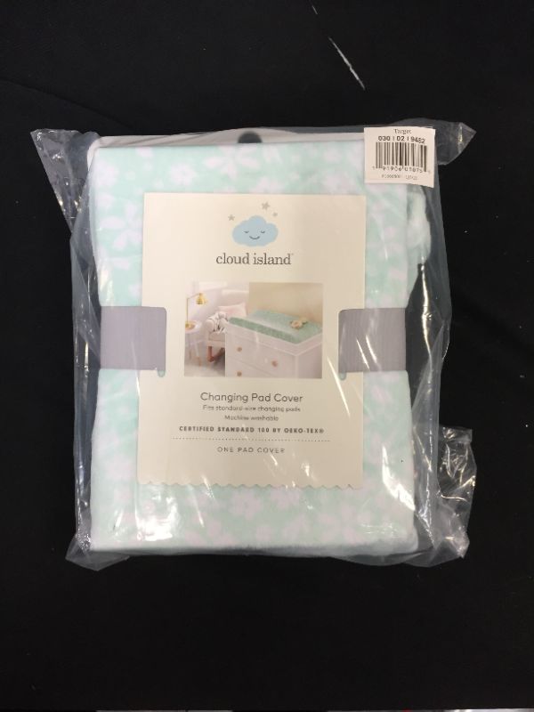 Photo 1 of Changing Pad Cover Mint Ditsy - Cloud Island™ Blue Floral