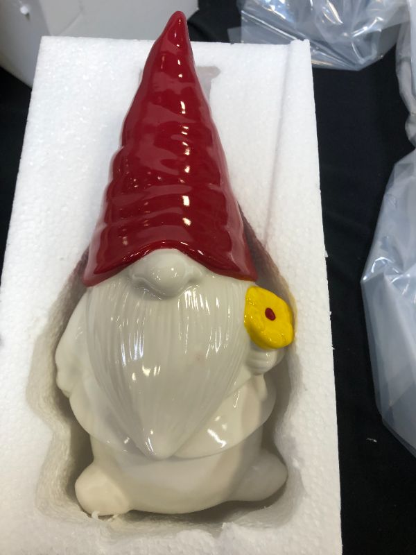 Photo 1 of 9" CERAMIC GNOME DECORATION