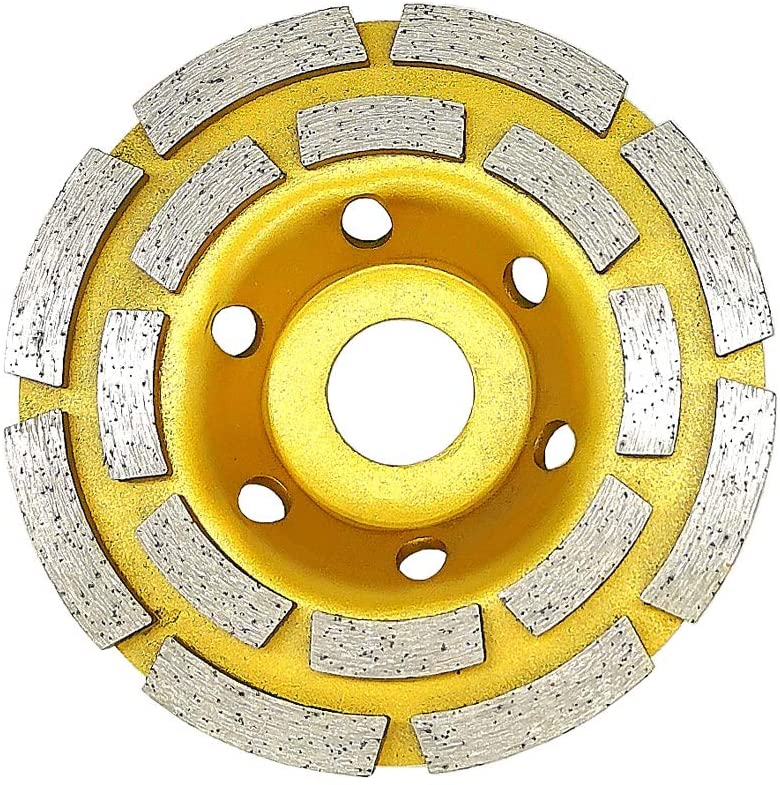 Photo 1 of  100-2P Concrete Grinding Wheel 4 Inch Double Row Diamond Cup Grinding Grinder Wheels Disc for Concrete Masonry Stone Granite Grinding
