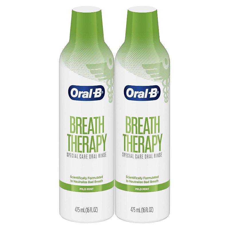 Photo 1 of 2 PACKS Oral-B Breath Therapy Mouthwash Special Care Oral Rinse, 16 Fl Oz, 4 BOTTLES TOTAL
