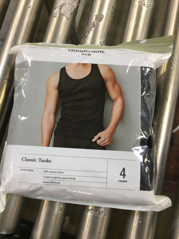 Photo 2 of Men's 4pk Ribbed Tank Top - Goodfellow & Co™
LARGE