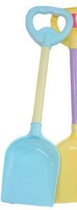 Photo 1 of CHILDRENS LEARN AND PLAY PLASTIC AND WOODEN SHOVEL 4PK BLUE