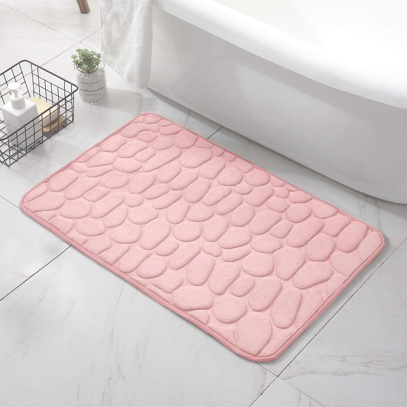 Photo 1 of Bath Rugs Mat Bathroom Floor Mat Set Memory Foam Bathmat Non Slip Washable Carpet - size	31.4 X19.6 INCHES 
