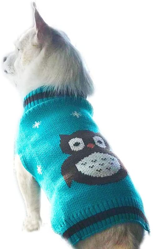 Photo 1 of 2 pack - NACOCO Pet Clothes The Owl Sweater The Cat Dog Sweater Christmas Pet Jacket Dog Apparel - medium 
