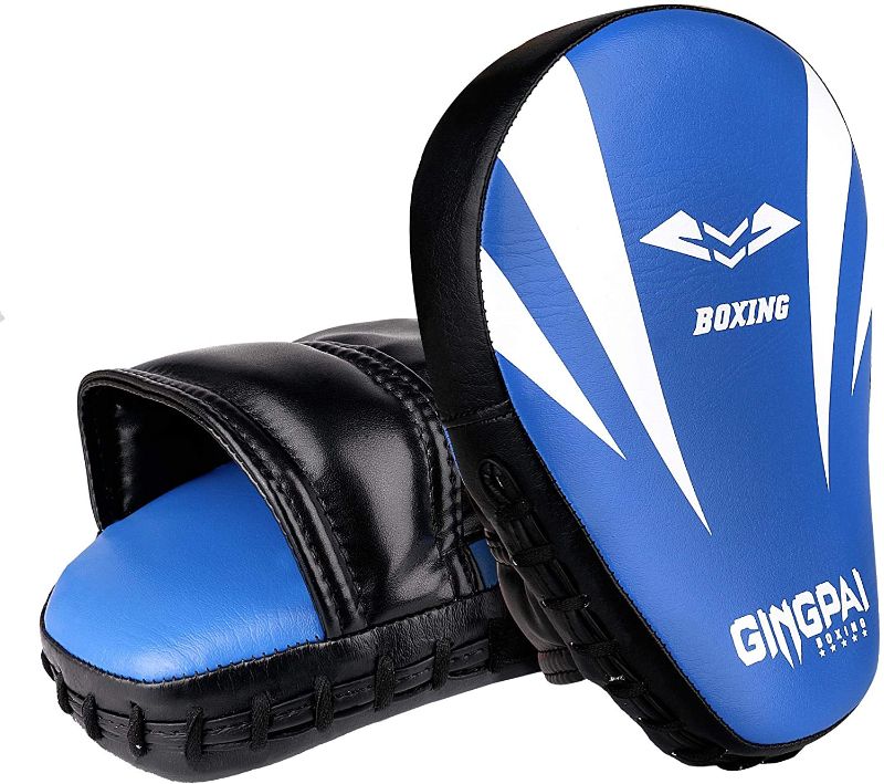 Photo 1 of GINGPAI Almohadillas de boxeo curvadas para entrenamiento, kickboxing, Muay Thai, MMA
