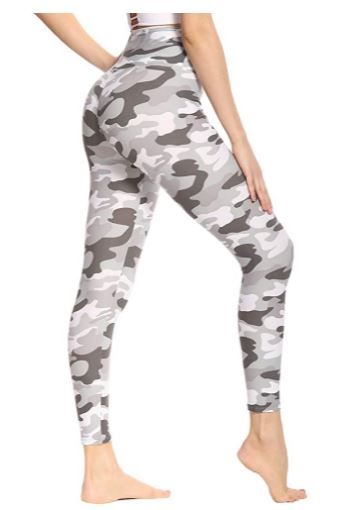 Photo 1 of HIGHDAYS High Waisted Leggings for Women - Soft Opaque Slim Printed Pants for Running Cycling Yoga - size l / xl 
