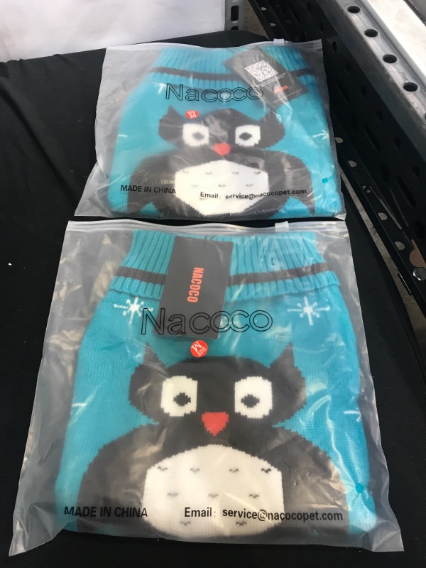 Photo 2 of 2 pack - NACOCO Pet Clothes The Owl Sweater The Cat Dog Sweater Christmas Pet Jacket Dog Apparel - size medium
