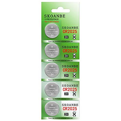 Photo 1 of SKOANBE 5Packs CR2025 3V Lithium Button Coin Cell 2025 Battery
