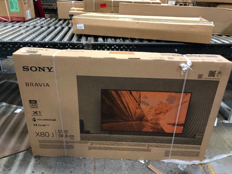 Photo 2 of Sony X80J 55 Inch TV: 4K Ultra HD LED Smart Google TV with Dolby Vision HDR and Alexa Compatibility KD55X80J- 2021 Model
