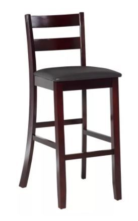 Photo 1 of 29" Triena Soho Barstool Hardwood/Brown - Linon
