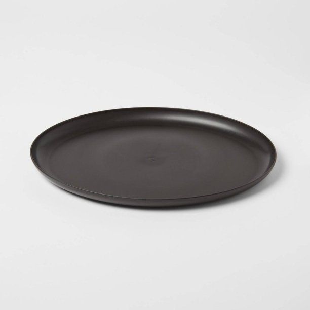 Photo 1 of 12" x 15" Plastic Oval Serving Platter Black - Room Essentials 2 PACK 