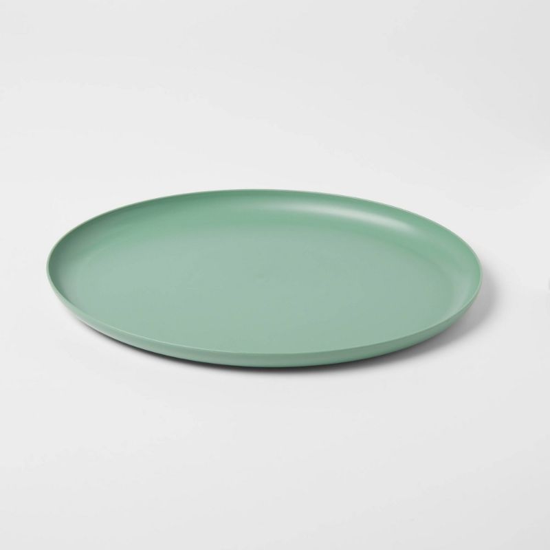 Photo 1 of 12" x 15" Plastic Oval Serving Platter GREEN - Room Essentials 2 PACK 
