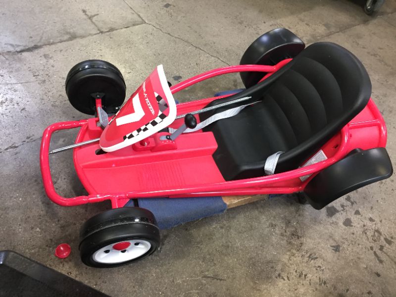 Photo 3 of Radio Flyer Ultimate Go-Kart, 24 Volt Outdoor Ride On Toy | Ages 3-8 | 940Z Model , Red
