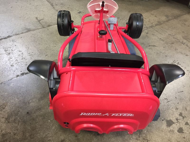 Photo 2 of Radio Flyer Ultimate Go-Kart, 24 Volt Outdoor Ride On Toy | Ages 3-8 | 940Z Model , Red
