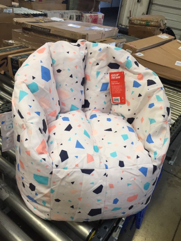 Photo 2 of Big Joe Milano Kid's Beanbag Chair Dolce Terrazzo Lenox
