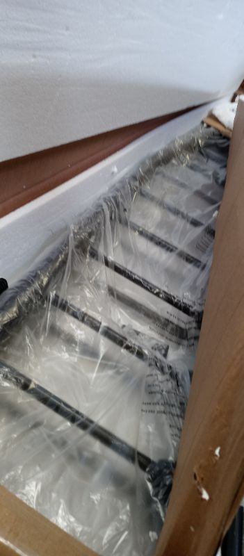 Photo 1 of full black metal bed frame 