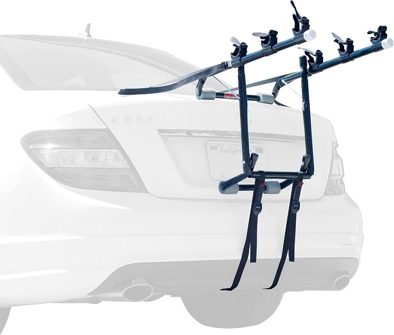 Photo 1 of ALLEN Deluxe 3-Bike Trunk Mount Rack, Blk/ Silver
