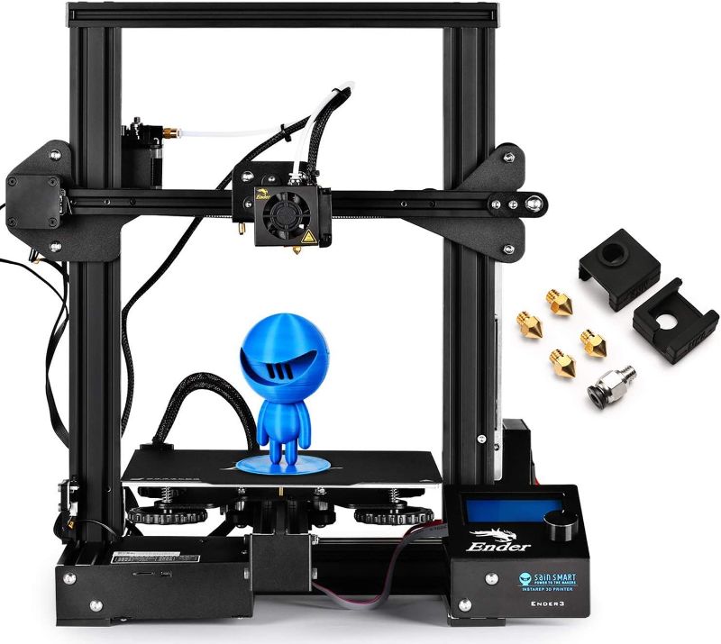 Photo 1 of Official Creality Ender 3 PRO 3D Printer with Extra Accessories, Upgraded C-Magnet Build Surface, UL Certified Power Supply, FDM 3D Printers for DIY Home and School, Build Volume 220 x 220 x 250 mm
