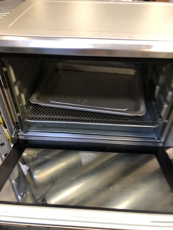 Photo 2 of Oster Compact Countertop Oven With Air Fryer - Stainless Steel

