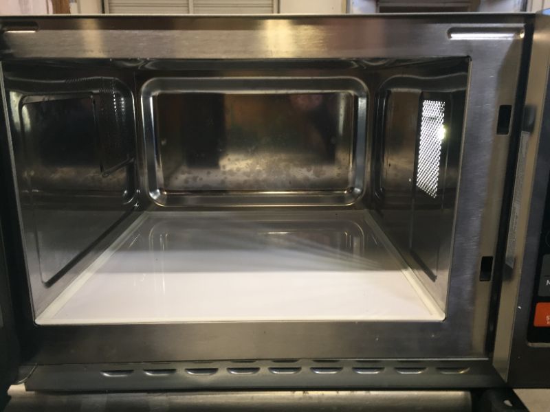 Photo 6 of AmazonCommercial Microwave Oven with Membrane Control, Stainless Steel, 1800-Watts, 0.6 Cubic Feet
