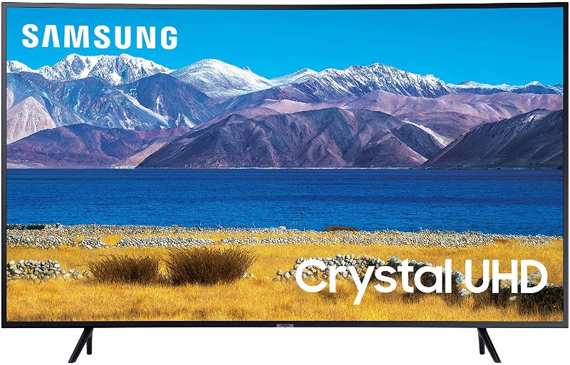 Photo 1 of SAMSUNG 55-inch Class Curved UHD TU-8300 Series - 4K UHD HDR Smart TV with Alexa Built-in (UN55TU8300FXZA, 2020 Model) & Samsung | HW-A550 | 2.1ch | Soundbar | w/Dolby 5.1 / DTS Virtual:X | 2021
