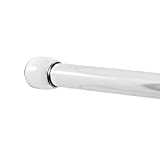 Photo 1 of Zenna Home 76B1ALSS NeverRust Aluminum Tension Shower Rod, 48 to 76 inches, Chro
