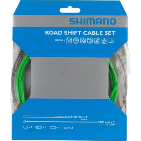 Photo 1 of  Shimano PTFE Shift Cable Set Green