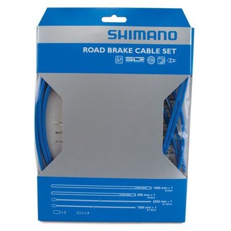 Photo 1 of  Shimano PTFE Brake Cable Set Blue