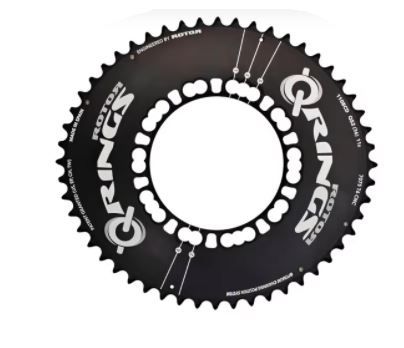 Photo 1 of  Rotor Q Chainring Black 54ax110x4 Shimano Aero